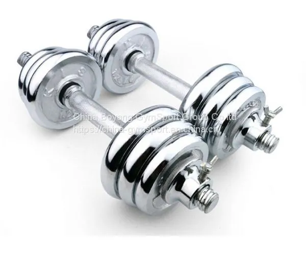 China Factory Gym Adjustable Electroplated Steel Dumbbel photo-3