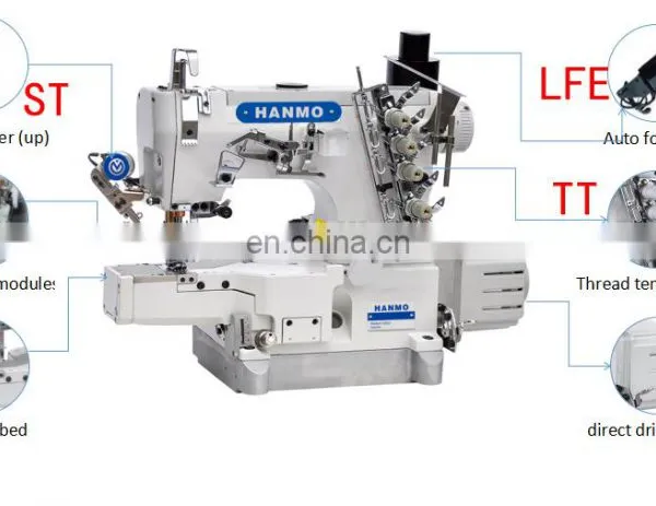 HM 600D-01EUT-ST DIRECT DRIVE HIGH-SPEED CRLINDER-BED ELECTRIC INETRLOCK SEWING MACHINE WITH AUTO-TRIMMER WITH AUTO-THREAD WIPER photo-2