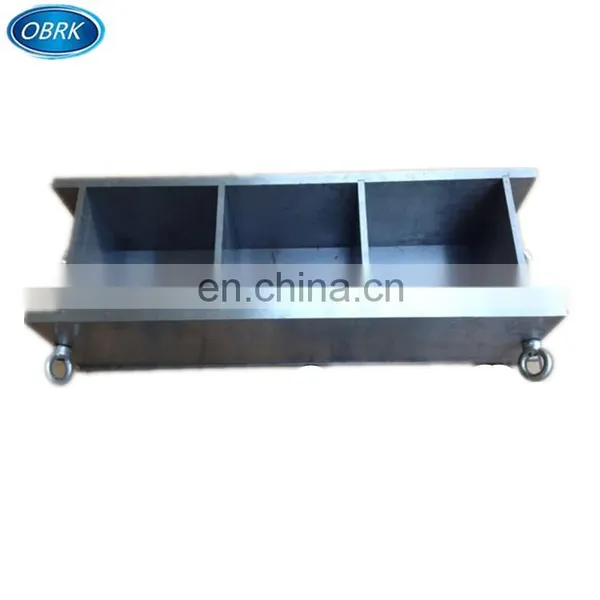 100*100*100mm Steel Three Gang Cement Mortar Prism Test Mould Concrete Steel Three Gang Mold photo-2