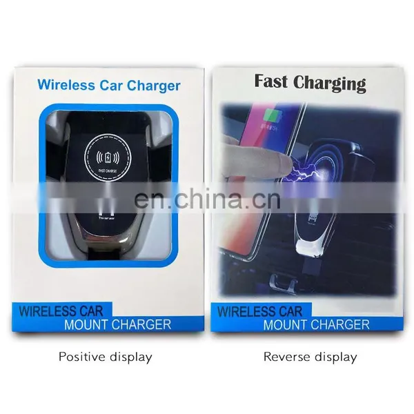 Qi Wireless Car Charger Phone Holder 10W 2020 New Product Wholesale Mobile Phone Q12 Car Wireless Fast Charger For IPhone photo-5