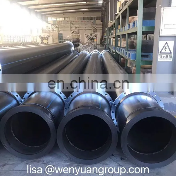 24inch WYUAN Brand Dredge Pipe Rubber Hoses Hdpe Pipe od 630 pn 16 11.8m photo-2