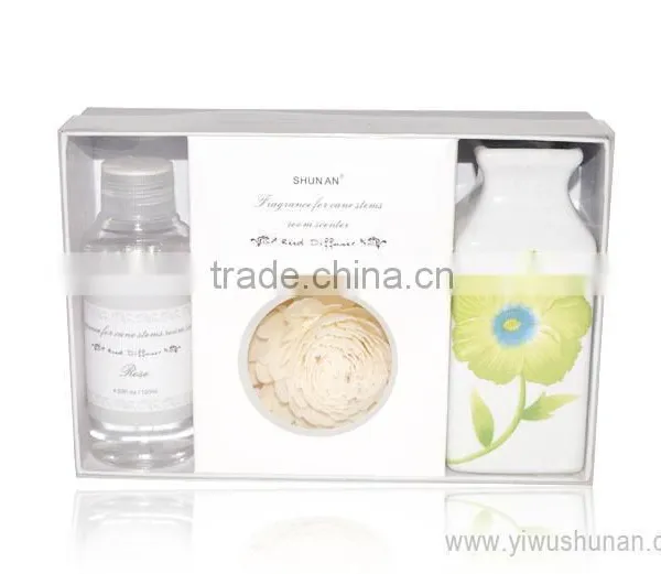 100ml Home Fragrance Sola Flower Diffuser With Ceramic Jar, Air Fresher Gift Set SA-0292 photo-2
