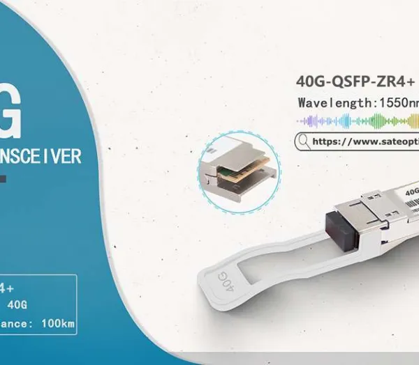 QSFP-40G-ZR4+ 40G QSFP+ ZR4+ LWDM4 100km LC SMF DDM Optical Transceiver Module