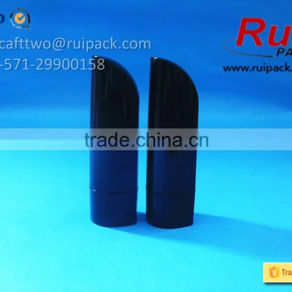 Finger Shap Lipstick Case With Aluminum Gold Inner, Black Lipstick Tube/container in Unique Shape photo-5