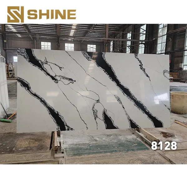 Modern Artificial Polished Kitchen Countertop Quartz Top photo-4