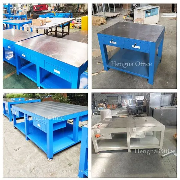 Industrial Lab Workstation With Vibration Dampening | Stainless Steel Handles | Adjustable Feet | Precision Assembly Bench for Tech Labs photo-5