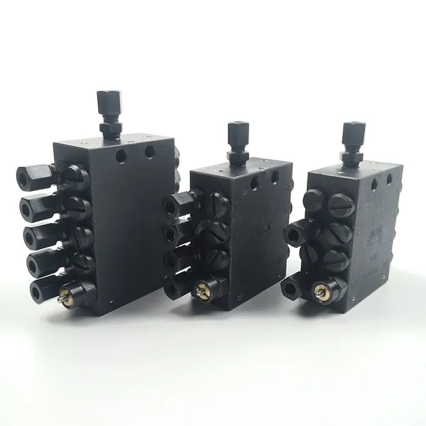 Genuine SANY Automatic Lubrication Distributor - Hydraulic Oil Block Dispenser for CNC Machines & Paving Equipment photo-3