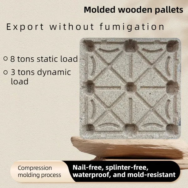 Eco-friendly, Recyclable Molded Wood Pallets — Compliant With European and American Standards — Hassle-Free Export photo-2