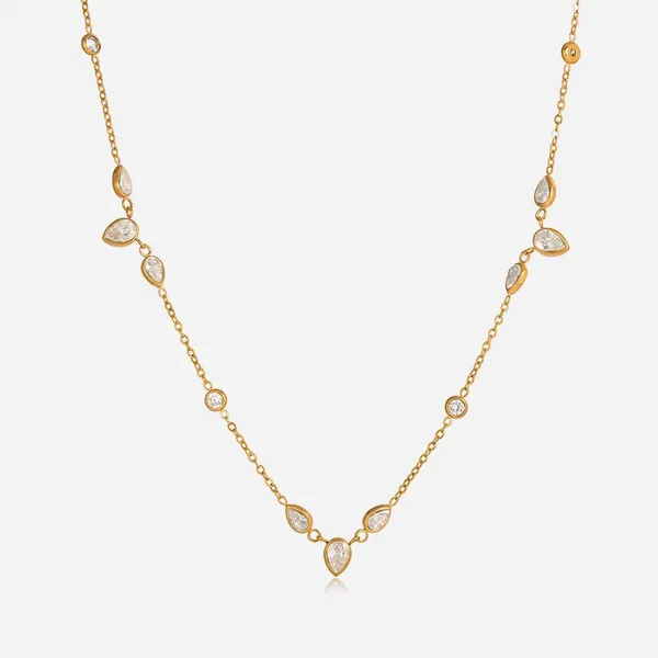 18K Gold Plated Dragonfly Charm Thin Chain Necklace Set with Star Earrings
