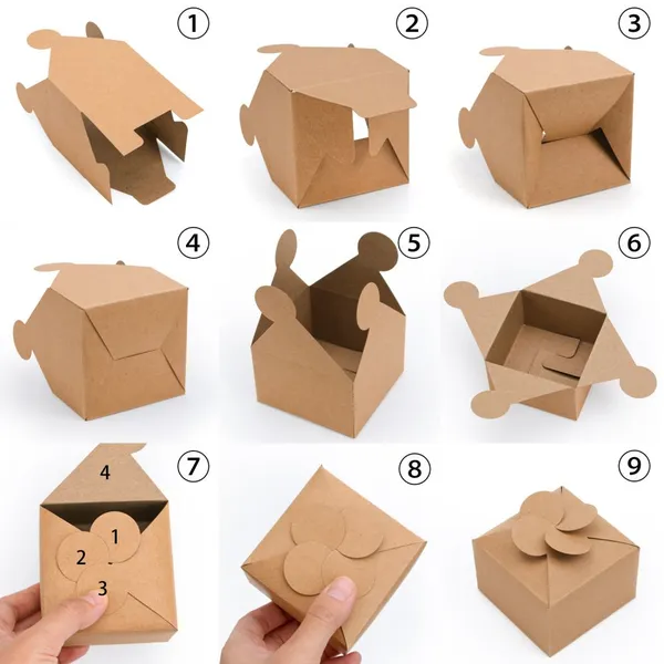 Logo Print Kraft Color Carton Box Corrugated Box photo-2