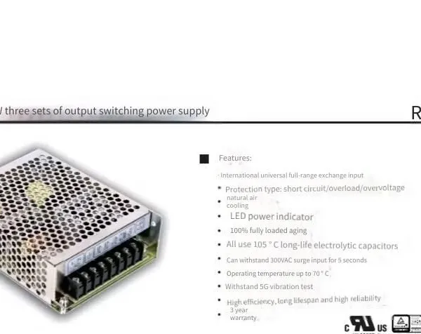 Three-group Output Switching Power Supply Rt-65