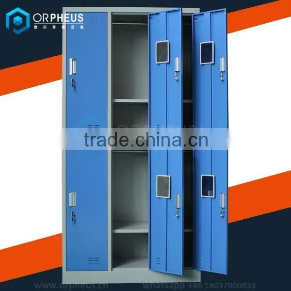 School Locker Rooms and Bathrooms Storage Cabinet Furniture Student Clothes and Book Rack Knock Down Lock Metal School Locker photo-5