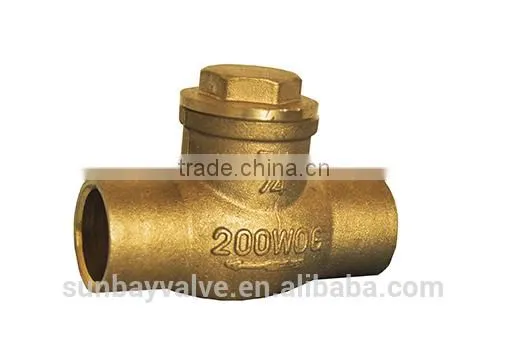 Brass Check Valve Solder End Lead Free