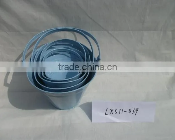 Blue Bucket With One Handle