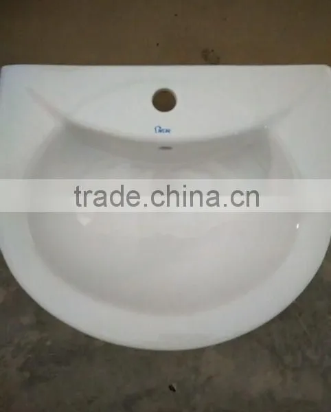 Modern Wall Mounted Ceramic Wash Basin Vanity Cabinet With Ceramic Basin for Bathroom Furniture photo-3