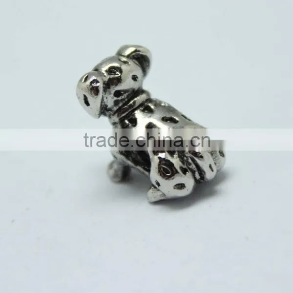 Wholesale Dog Shape Zinc Alloy Slider Beads With Round Hole for Bracelets photo-3