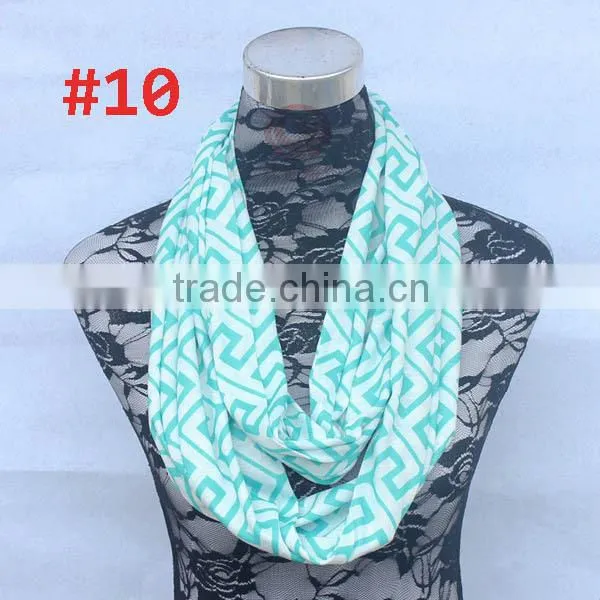 Wholesale Personalized Double Layer Knitted Jersey Infinity Scarf photo-3