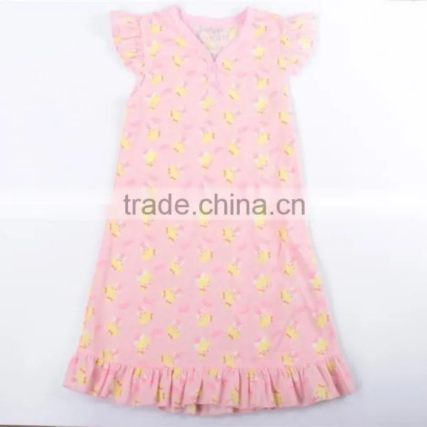 Girls Garment Stock Lot Cut and Beautiful Night Sleep Dress photo-3