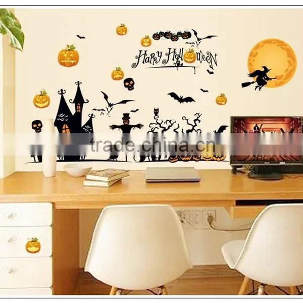 ALFOREVER PVC Halloween Big Size Sticker,pvc Halloween Decals photo-6