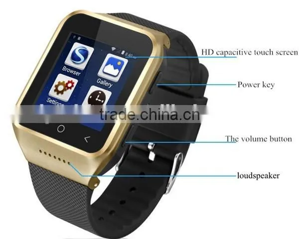 Android Smart Watch Phone 2015 Newly- 3 G /android 4.4/ Gps/wifi /1.54 Inch Screen photo-2