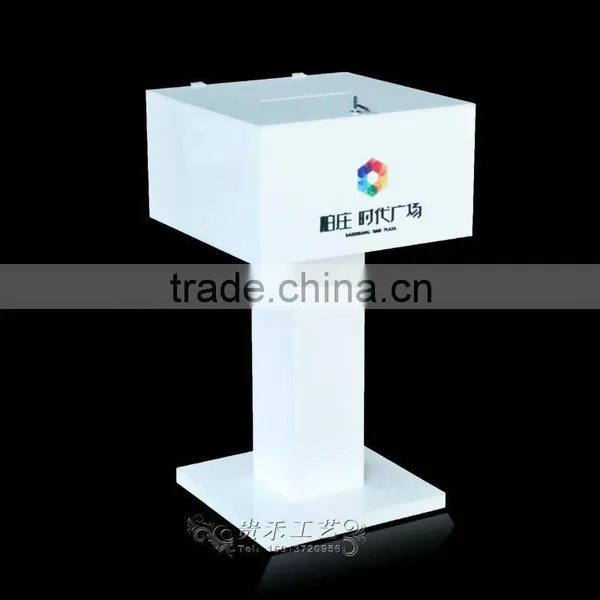 Factory Outlet Vertical High-grade Acrylic Donation Box Suggestion Box Plastic Ballot Box photo-3