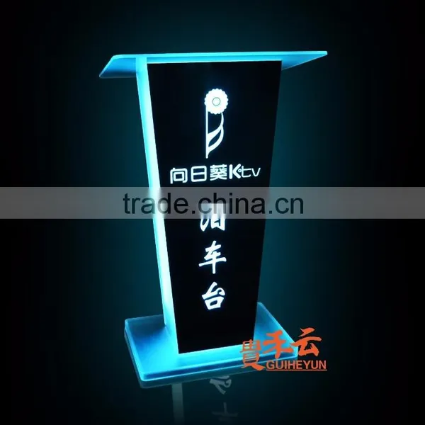 Acrylic Night Bar Acrylic LED Table Designs, Night Club dj Facade, Night Bar Booth photo-2