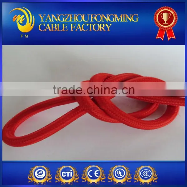 0.75mm2 Cotton Braided PVC Insulation Electric Wire With High Temperature and High Voltage PVC Lamp Cord photo-5