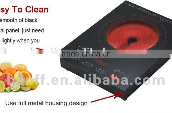 Freestanding Metal Housing Infrared Heater 2000W Electric Hot Pot Cooker Industrial Stove photo-6