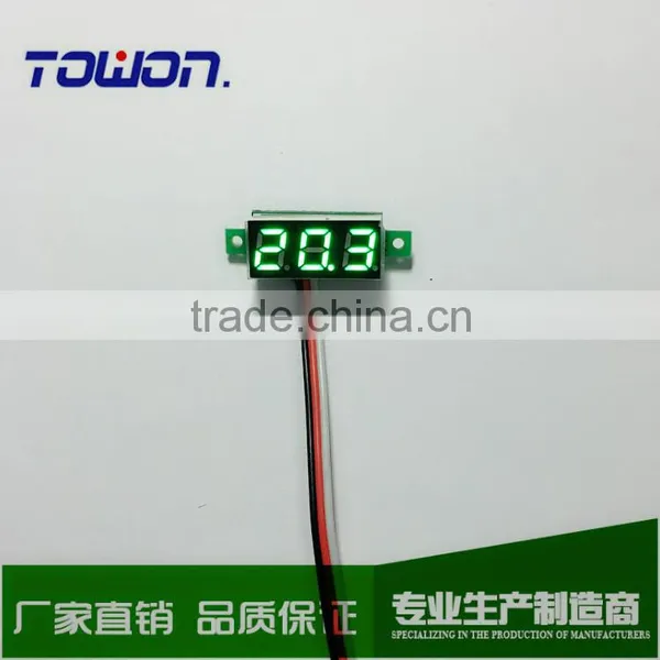0 - 99.9V DC Digital Voltmeter Three Bit Red Green Blue 0.28 "LED 0v to 100v With Reverse Connection Protection photo-4