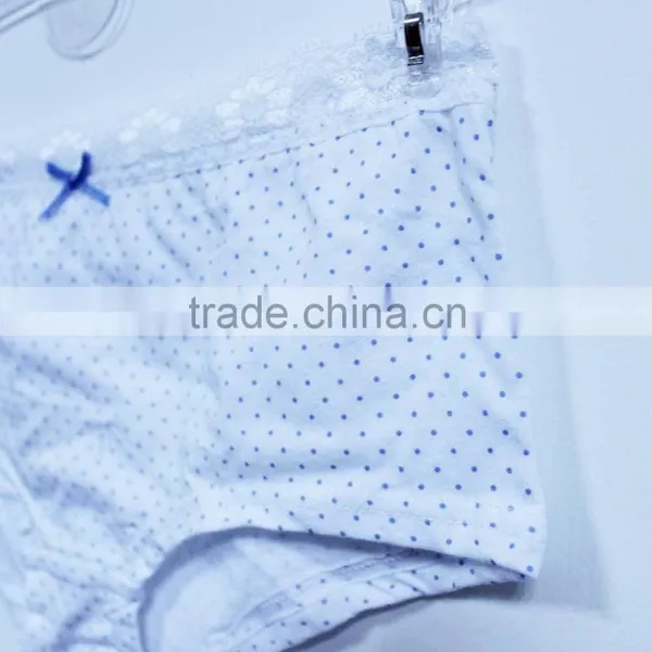 China Children's Underwear Factory Cute Cotton Girls Panties With Lace photo-3