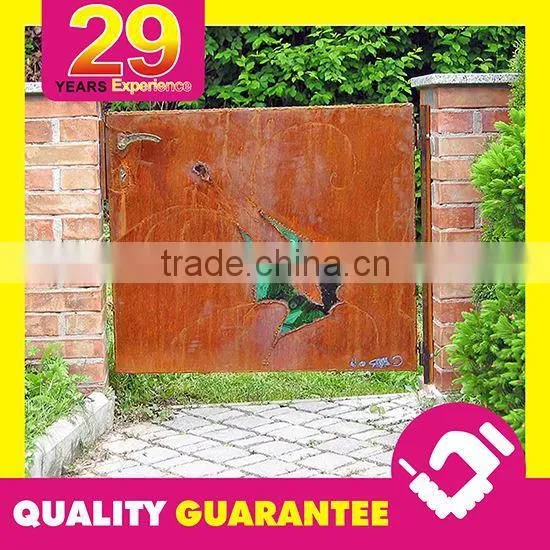 Rusted Weathering Steel Corten Steel Plate Customized Fabrication Service