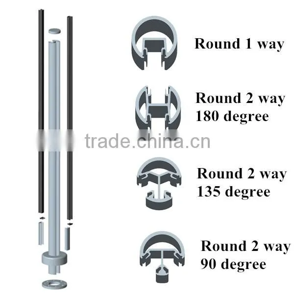 Powder Coating Aluminum Post Aluminum Fence Panels Deck Railing photo-4
