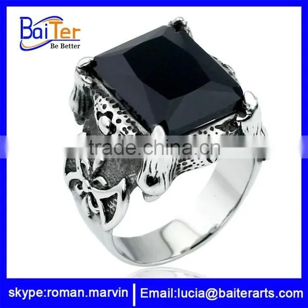 Wholesale Man Tungsten and Titanium Ring , Titanium Wedding Ring Titanium Gemstone photo-2