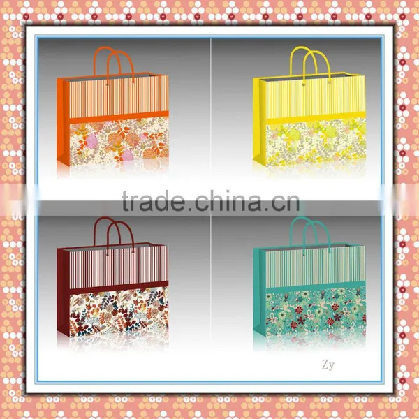 Hot New Products for 2015 Custom New Design BABY Gift Bag Paper Shopping Bag With Handles photo-3