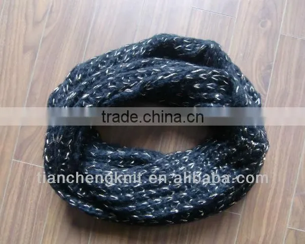 2013New Fashion Knited Snood With Lurex