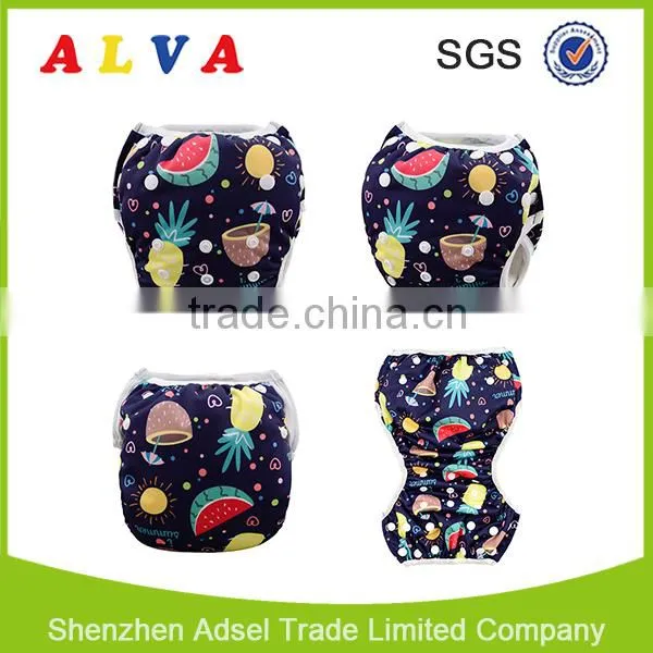 Alva 2016 New Fruits Pattern Reusable Baby Swimming Wear Swimming Diaper photo-5