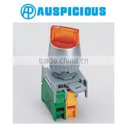 22mm IP65 Waterproof 2 Position Spring Return Illuminated Selector Switch Neon/LED (SRL222)