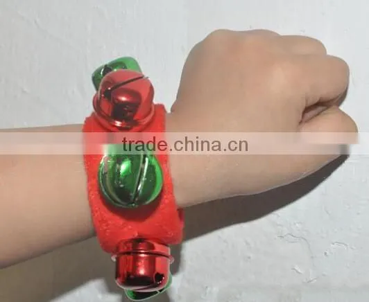 Merry Christmas Holiday Cuff Bracelet With Jingle Bells Christmas Party Gear photo-3