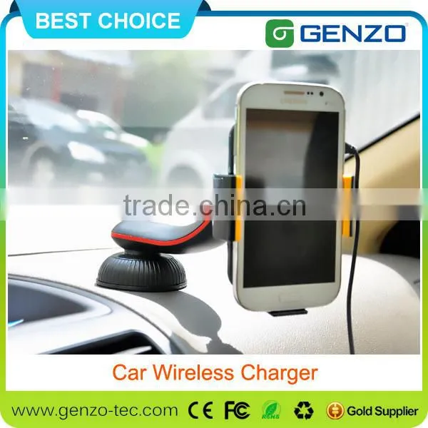 360 Degree Rotation Wireless Car Charger for Samsung/iphone Designed in 2015 photo-3