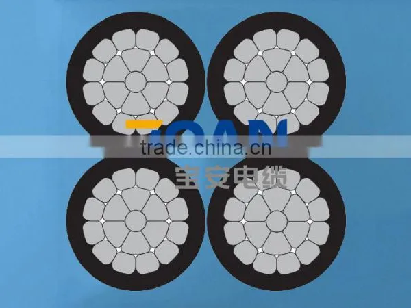 Quadruplex Secondary UD, 600 V Building Cable, Al/XLPE (ANSI/ICEA S-105-692) photo-2