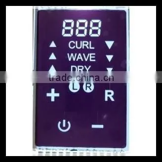 Negative 7 Segment Flexible Lcd Display Hair Straightener
