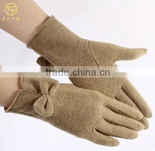 Ladies Winter Fashion Handmade Wholesale Wool Gloves