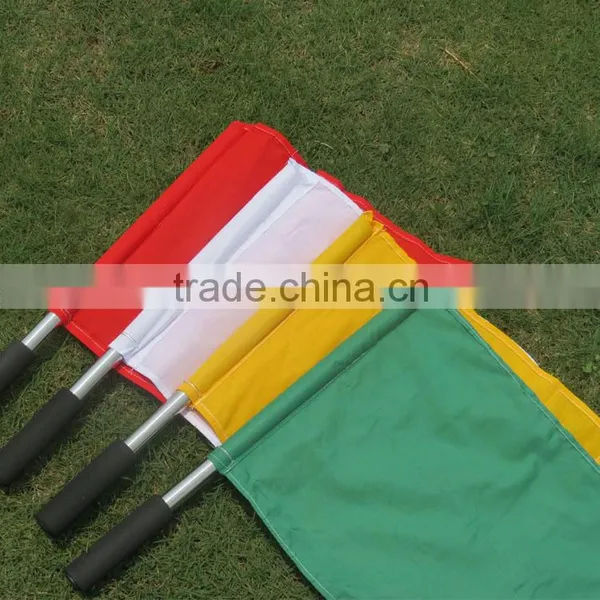 Coaching Customized Soccer Referee Flags Hand Held Flag