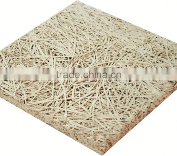 Wood Fiber Cement Board 60*60cm Gypsum Suspended Ceiling Tiles