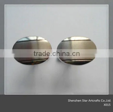 Fstainless Steel Plain Cuffinks X015