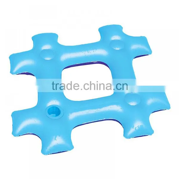 With Drink Holder Inflatable Hashtag # Shape Pool Float