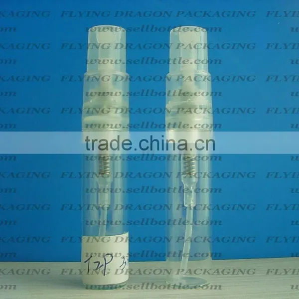 3ml Glass Vial, Glass Perfume Bottle With Plastic Spray, Glass Cosmetic Bottle
