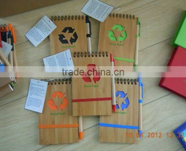 Eco Friendly Bamboo Cover Notebook (Item No: TBB009)