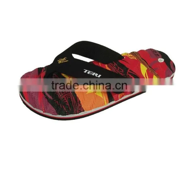 Beach Leather Rubber Slipper