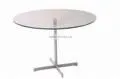 Stainless stell table coffee table glass round table